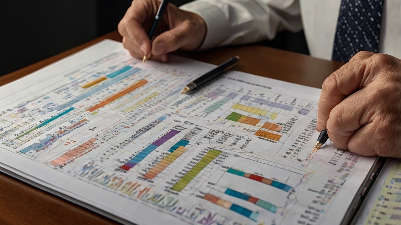 Financial professionals in a meeting